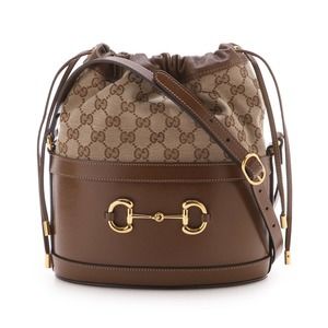 Gucci Bag 1955 Leather Tan Horsebit Bucket